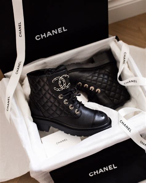 chanel clear boots replica|Chanel combat boots black.